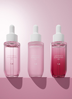 Flacon compte-gouttes en plastique PETG de luxe à paroi épaisse 30 ml 50 ml Flacon compte-gouttes transparent brillant pour l'huile essentielle Huile pour le visage Emballage