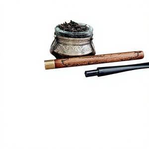 Juego de Pipas de Fumar Portátiles de Madera, Diseño Minimalista Esmerilado, Reutilizables, Ecológicas y Duraderas para Fumar - Product Image 2