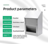 Mangeoires automatiques pour poulets de grande capacité, mangeoire à poulet en acier inoxydable, bacs d'alimentation pour volailles
