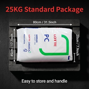 เม็ดพลาสติก LOTTE PC-1100U ความหนืดปานกลาง ทนรังสียูวี เกรดสำหรับฉีดขึ้นรูป โพลีคาร์บอเนต - Product Image 1