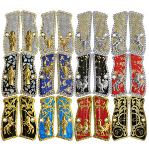 Poignée personnalisée en argent doré en résine de perles Grabado Cachas pour <span class=keywords><strong>CZ75</strong></span> CZ 75 SP 01 Shadow 2 - Product Image 1