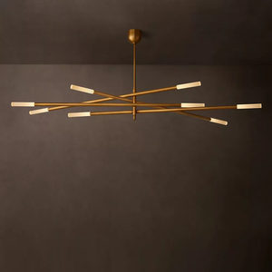 Contemporary Modern Design Living Room Copper LED Chandelier with Warm White Light for Restaurant Bar Luxury - Product Image 3