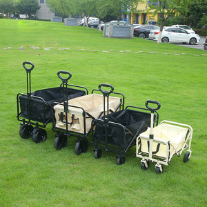 Carrito de Picnic Plegable Aimei 76x49x63-86cm, Carrito de Compras de Acero Inoxidable con Cuatro Ruedas para Exteriores - Product Image 2