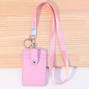 Ready to Ship Zimi Fashion PU Leather Credit <b>Card</b> <b>Holder</b> with Lanyard 3 in Size No Closure-Exquisite Gift Bag Case for Friend - Product Image 5