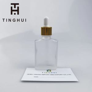 En stock – Flacon compte-gouttes carré/rectangulaire en verre dépoli noir/transparent pour huiles essentielles, avec bouchon – 15 ml, 30 ml, 50 ml, 100 ml - Product Image 3