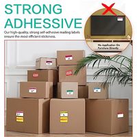Kit d'autocollants pour déménagement, 3 à 4 chambres, grandes étiquettes vierges colorées et inscriptibles, pour colis fragiles et lourds