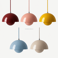 Lampe suspendue moderne en métal en forme de dôme, réplique du design de pot de fleurs danois, très vendue, pour salle à manger, chambre à coucher, restaurant