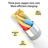 Kabel USB C ke USB C Pengisian Cepat 60W 3A 1M/2M dengan Logo Kustom Gratis, Kabel Data PVC Tipe C untuk iPhone 15 16