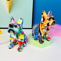 Produits les plus vendus 2024 pitbull statue figurine bureau à domicile salon bouledogue français décoration de la maison