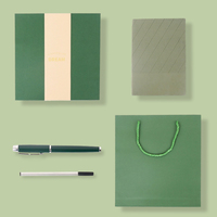 Ensemble de carnets de luxe A5 à couverture souple en cuir PU, avec design personnalisé sur la couverture