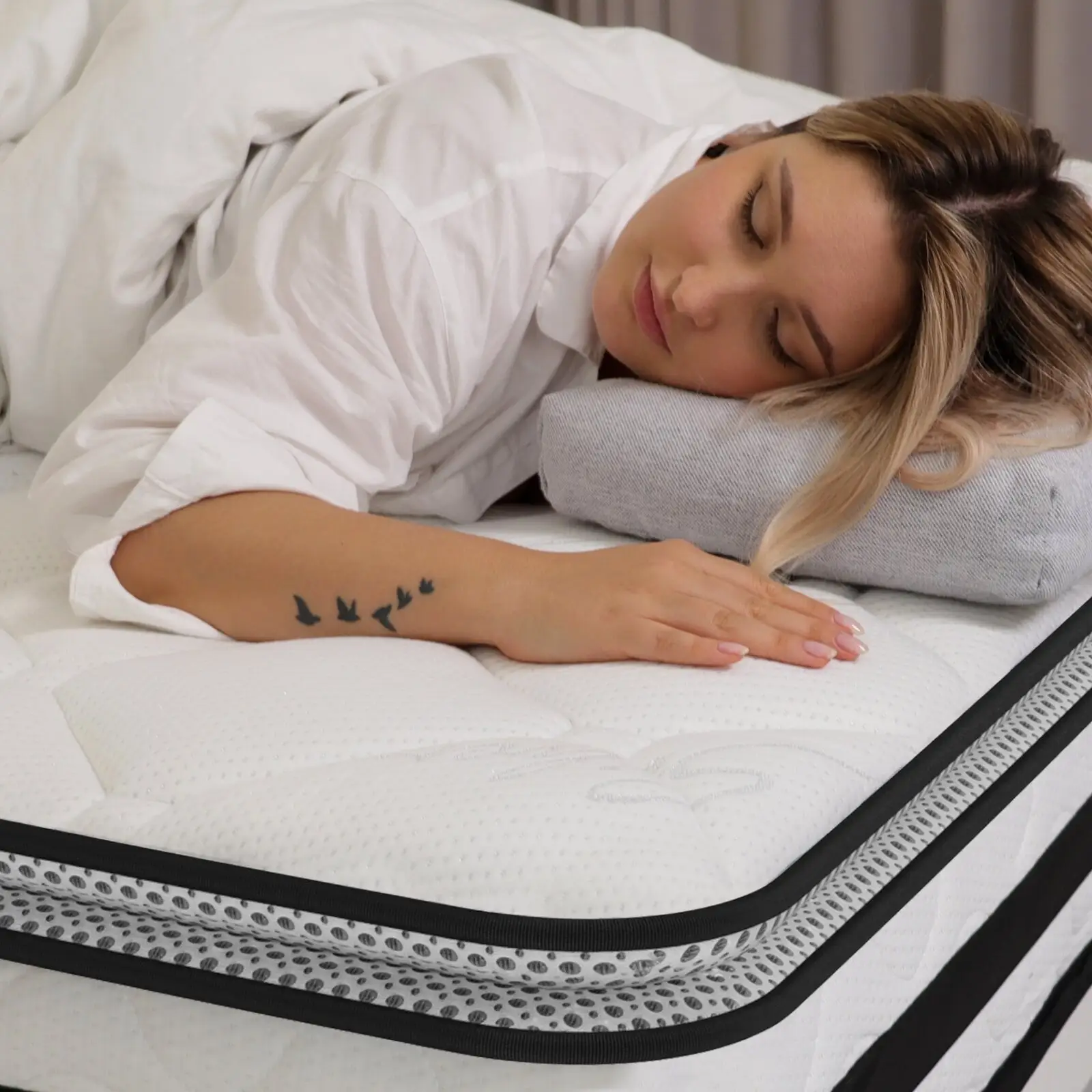 5 star hotel gel memory foam mattress twin size compressed packing spring mattress 180 200