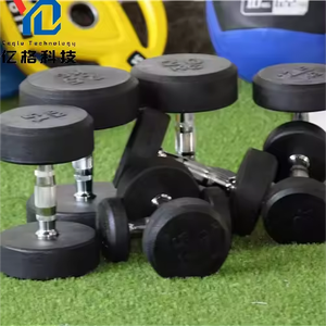 Set bobot Dumbbell kebugaran komersial YG-GA001 peralatan Gym Fitness Hitam Dumbbell kebugaran - Product Image 3