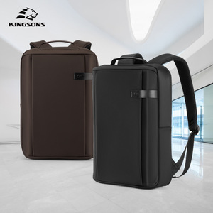 Kingsons Men's Laptop <b>Backpack</b> 20-35L Lightweight Business Travel Commuting Casual <b>Backpack</b> Solid Color Shoulder Straps - Product Image 1