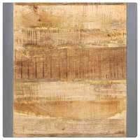 Ensemble de table à manger en bois MFC 4 places avec pieds en métal rectangulaires, design industriel moderne et élégant, meubles pour la maison