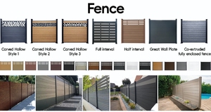 Paneles de Cercado de Seguridad Modernos y Seguros para Exteriores, de WPC, Impermeables, Ecológicos, Estilo Celosía de <span class=keywords><strong>Madera</strong></span> 3D, para Jardín o Granja, 6 Pies - Product Image 5