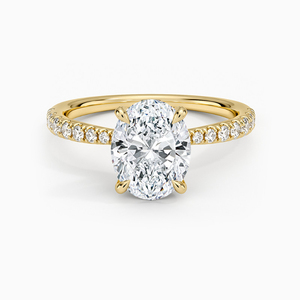 1ct 2ct 3ct Oval Cut Lab Grown Diamond Ring IGI Certified D VS1 Anillo de <span class=keywords><strong>compromiso</strong></span> de lujo con oro de 14K para joyería nupcial - Product Image 3