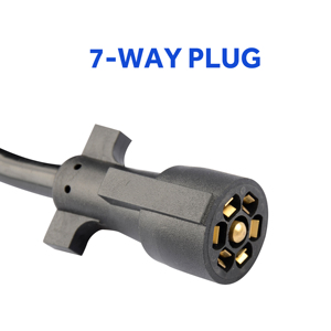 Câble d'extension de remorque robuste à 7 voies, câble de remorque à 7 voies 10-14 AWG <span class=keywords><strong>pour</strong></span> remorque de camping-car - Product Image 4