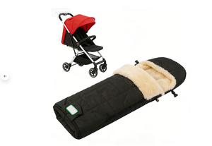 Sac de couchage universel en peau de mouton de qualité supérieure pour poussette, gigoteuse pour tout-petit avec doublure en laine douce - Product Image 4