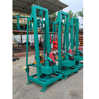 Machine de forage de sol puissante à prix avantageux, moteur électrique, boîte de vitesses, roues, petite foreuse de puits d'eau portable, en vente