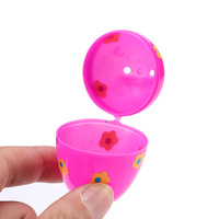 Oeufs de Pâques en plastique imprimé lumineux Assortiment d'oeufs de Pâques colorés en vrac pour la chasse aux oeufs Panier de Pâques Remplisseurs