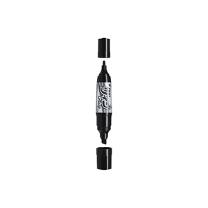 Marcador Permanente de Doble Punta MFN-15FB, a Base de Aceite, Punta Fina y Ancha Tipo Cincel, para Manualidades y Oficina - Product Image 1