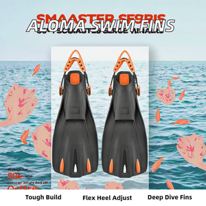 Palmes de plongée professionnelles en gros, lame courte noire, silicone durable, multicolores, entraînement, plongée sous-marine, plongée avec tuba, adulte - Product Image 4