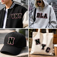 Patchs en chenille personnalisés à broder, lettres brodées pour vestes, sweats à capuche et vêtements, avec logo personnalisé