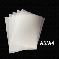 Film transparent en rouleau PET GRS pour transfert thermique, expédition rapide de l'usine DTF, 60 cm x 30 cm, A3