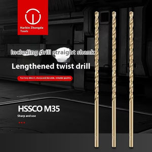 Punta da Trapano Extra-Lunga in Acciaio HSS al Cobalto, con Attacco Cilindrico, Diametro 250 Millimetri - Product Image 3