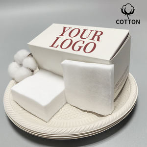 Almohadillas de Algodón Cuadradas Desechables, Suaves <span class=keywords><strong>para</strong></span> la Piel, Paquete de 100 Unidades, <span class=keywords><strong>para</strong></span> Limpieza Facial y Desmaquillante, Directo de Fábrica - Product Image 3