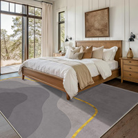 Tapis tressé touffeté imprimé en fausse fourrure de cachemire, à poils ras, fabriqué à la machine, impression personnalisée, lavable en machine, antidérapant, adapté aux animaux domestiques