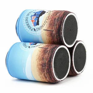 Custom Neoprene Insulated Blank Beer Can Bottle Sleeve Covers Stubby Holder Cooler With Stitched Fabric Edges