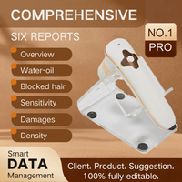 Analyseur de peau à usage domestique, machine d'analyse du cuir chevelu AI, trichoscope à trois spectres 50X, analyseur intelligent du cuir chevelu, caméra folliculaire