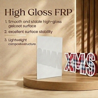 Panneaux en fibre de verre FRP GRP multicolores légers et haute résistance avec finition brillante pour camping-cars, caravanes, camions frigorifiques