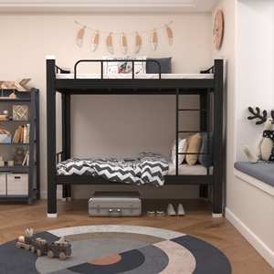 Lit superposé en métal moderne double simple queen avec des caractéristiques réglables Chambre <span class=keywords><strong>à</strong></span> coucher Dortoir École Utilisation <span class=keywords><strong>à</strong></span> domicile Cadre en acier durable - Product Image 3