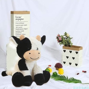 Peluche de vache de <span class=keywords><strong>dessin</strong></span> <span class=keywords><strong>animé</strong></span>, jouet en peluche doux et câlin pour enfants - Product Image 2