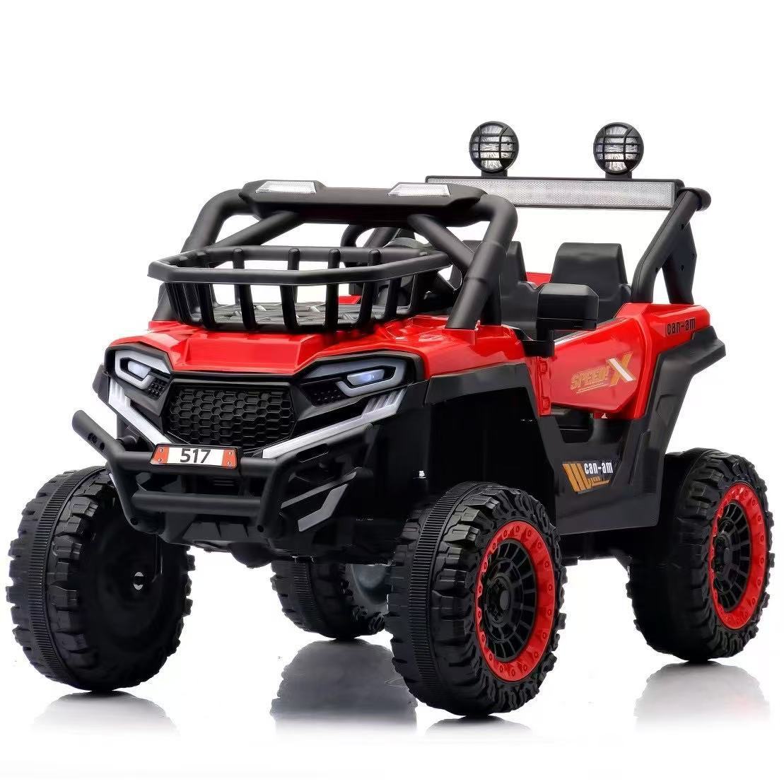 Batteria 6V4*2 a doppia trazione rossa