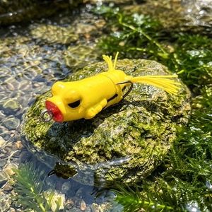 Grenouille flottante souple de surface Boxer Frog pour les tapis d'herbe, avec hameçons tranchants antirouille, en PVC résistant, cible les poissons <span class=keywords><strong>à</strong></span> bouche large - Product Image 1
