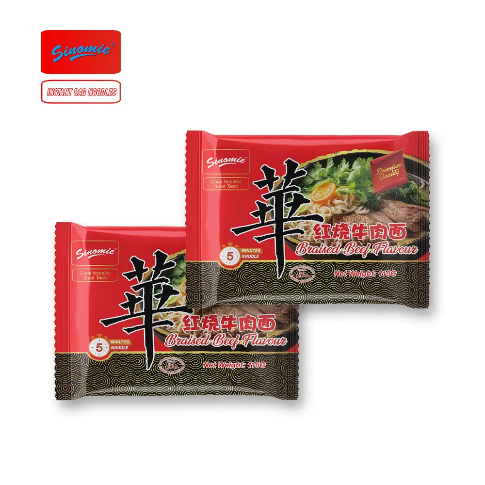 [HOT] Chinese Manufacturer SINOMIE Brand Braised Beef Flavor 110g Master Kong Instant Noodles