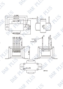 Transformateur monophasé à basse tension Ei66*30 de haute qualité, bobinage en cuivre, 50Hz, pour classe B 130, en promotion - Product Image 3