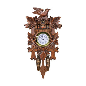 Đồ Trang Trí Nội Thất Kích Thước Nhỏ Đồng Hồ Treo Tường Nhỏ 3D Bằng Gỗ Cuckoo Thủ Công Thạch Anh - Product Image 2