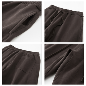 <span class=keywords><strong>Pantalon</strong></span> de survêtement molletonné épais 450 GSM pour homme, coupe droite, jambe large, surdimensionné, avec logo personnalisé imprimé <span class=keywords><strong>en</strong></span> relief – Vente <span class=keywords><strong>en</strong></span> gros - Product Image 3