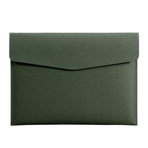 A4 Leather Snap Thickened Storage Waterproof Document Bag, Business Office <b>File</b> Data Organizer Paper <b>Folder</b> Printed Logo Custom - Product Image 1
