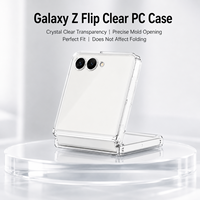 Coque de protection transparente rigide en PC, anti-chute, fine, pliable, couvrante, pour Samsung Z Flip7 – Vente en gros