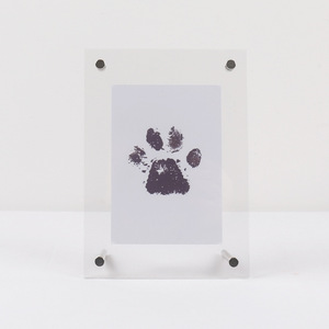 Cornice Acrilica Senza Disordine per Impronte di Zampe di Animali Domestici, Espositore Fai-da-te per <span class=keywords><strong>Foto</strong></span> di Impronte di Cani <span class=keywords><strong>e</strong></span> Gatti, Cornice Shadow Box per Ricordo <span class=keywords><strong>e</strong></span> Decorazione - Product Image 5