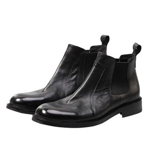Bottes <span class=keywords><strong>Chelsea</strong></span> mi-mollet Goodyear-welted pour hommes, style britannique vintage, en cuir véritable, respirantes - Product Image 2