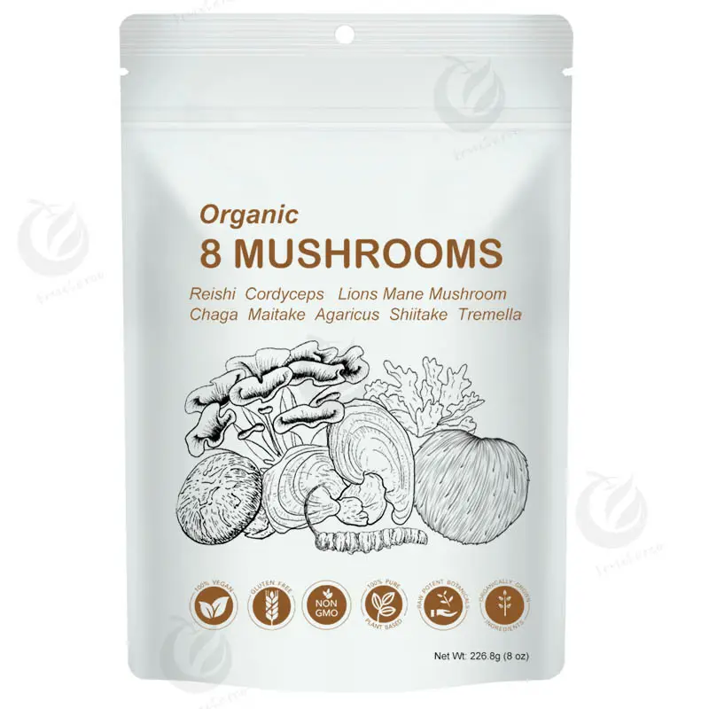 Maitake,Chaga, Cordyceps,Ganoderma Reishi, sure singa bubuk ekstrak Jamur organik