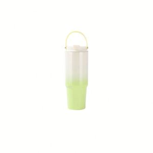 Large Capacity Gradient Color Stainless Steel Vacuum <b>Thermos</b> Cup Hand Grip 6-12 Hours Thermal Insulation Portable for Travel Car - Product Image 5