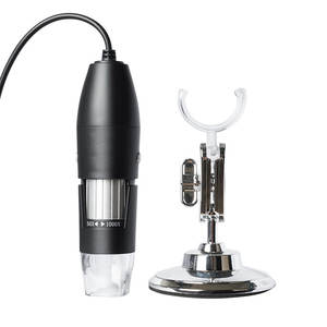 <span class=keywords><strong>Microscope</strong></span> numérique portable <span class=keywords><strong>3in1</strong></span> 1000X Type C Micro 8 lumières LED Support inclus - Product Image 1