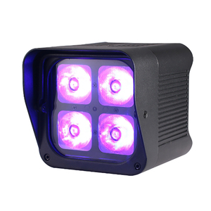 Aopu ngoài trời di động pin <span class=keywords><strong>LED</strong></span> 4 cái 20 Wát thông minh rgbwa UV <span class=keywords><strong>LED</strong></span> uplights không dây IR từ xa App lên ánh sáng - Product Image 2